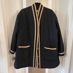 Tuckernuck Black Jacket with Multicolor Trim